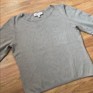 Philosophy beige sweater with scallops, size L